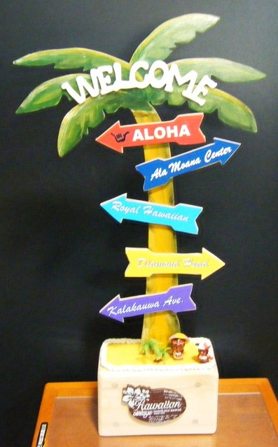 ハワイアン風　sign plate・・・Hand made