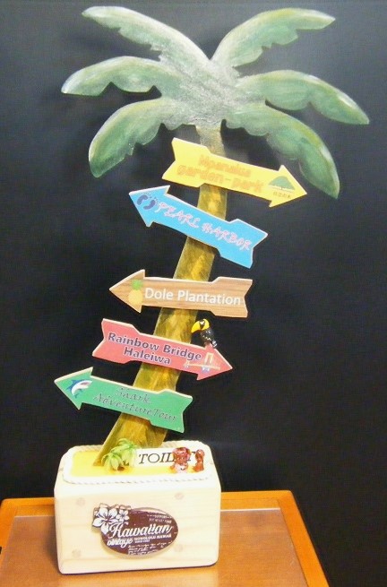 ハワイアン風　sign plate・・・Hand made